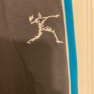 Gray and Blue Men's Pants - Large - Extra Tall